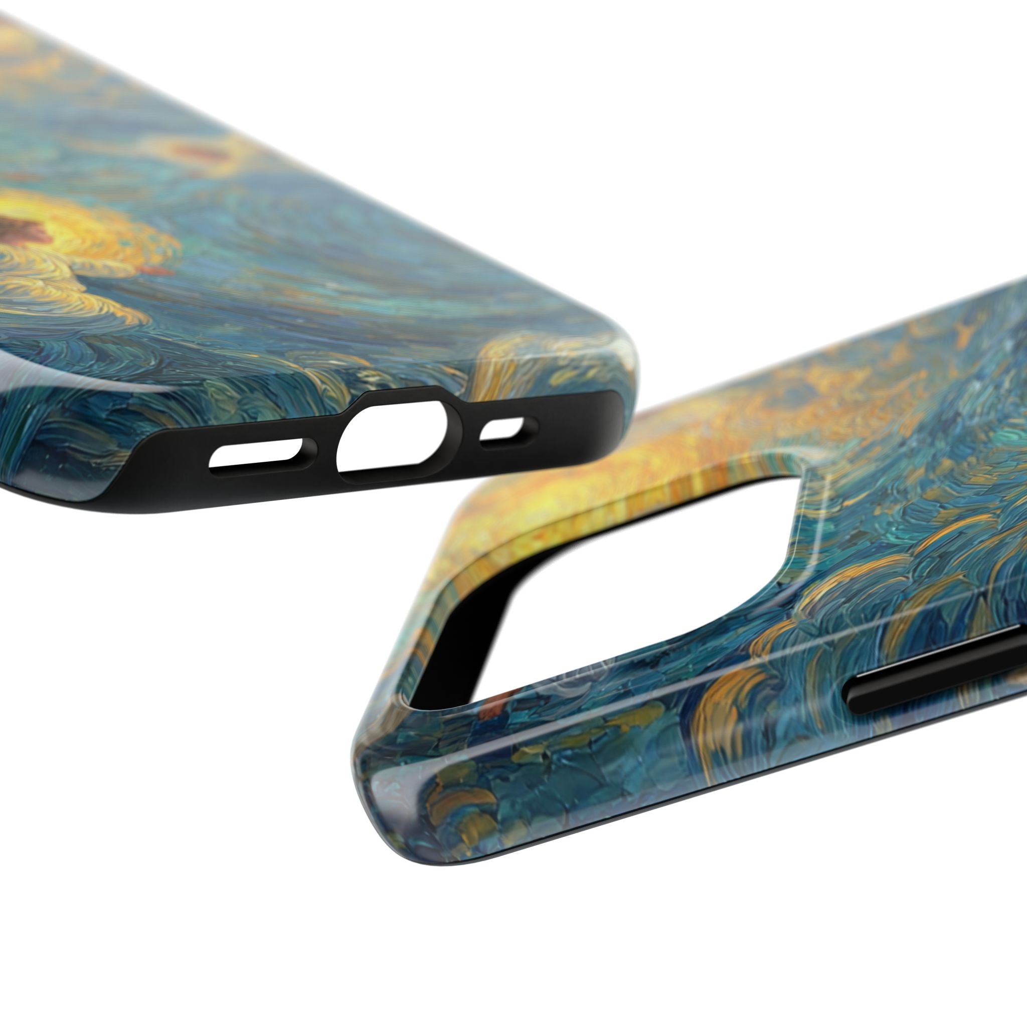 Van Gogh Inspired Angel Phone Case Celestial Heaven Aesthetic iPhone 17 16 15 Christian Angel Artwork Samsung Case Spiritual Phone Case