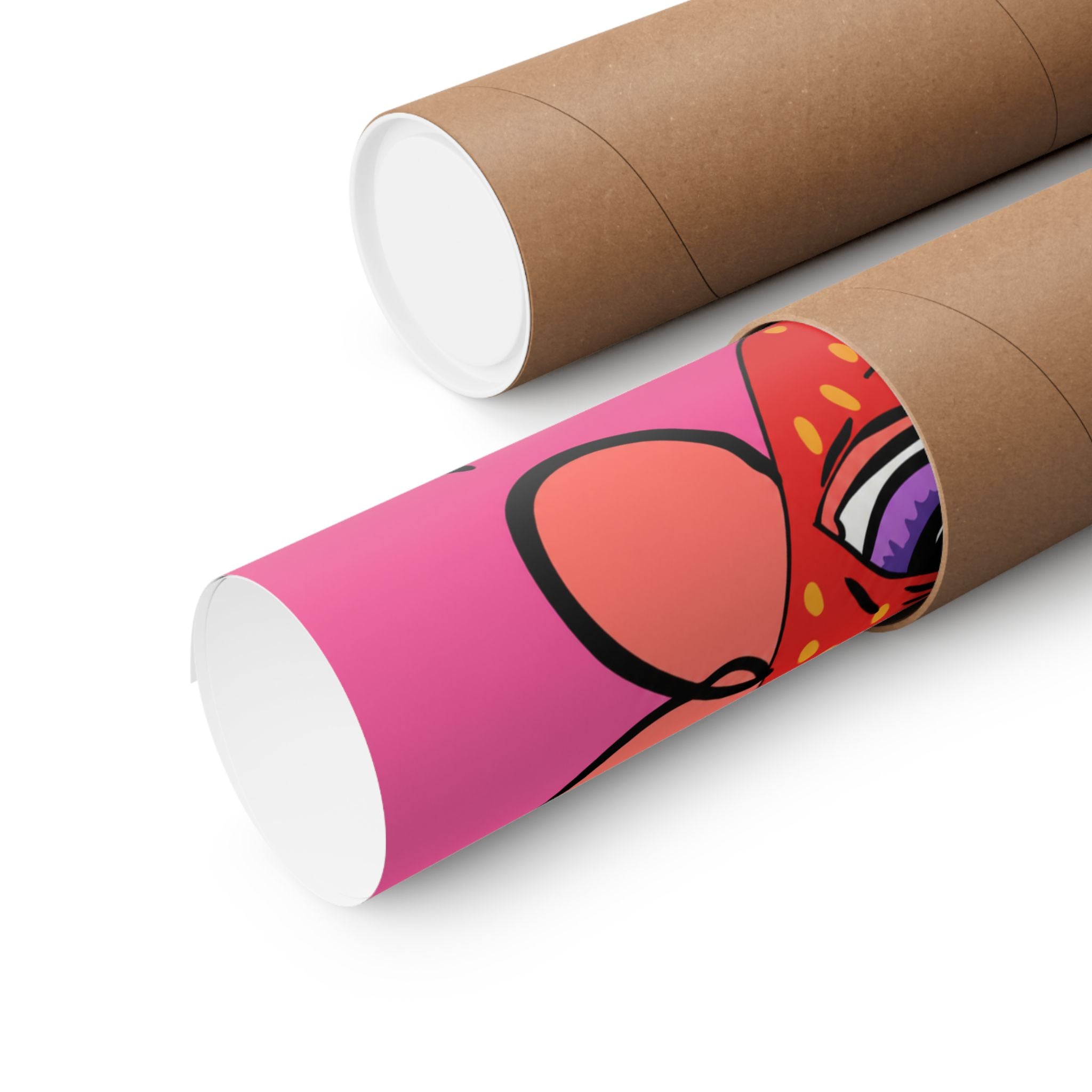 Psychedelic Strawberry Eye poster | Matte Vertical Posters