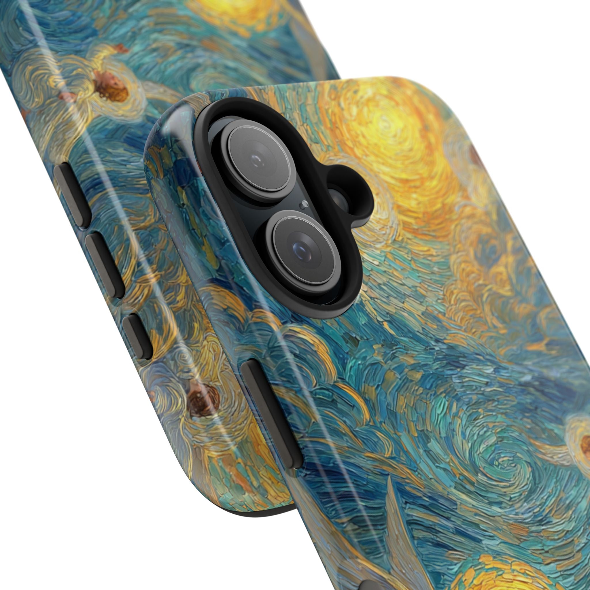Van Gogh Inspired Angel Phone Case Celestial Heaven Aesthetic iPhone 17 16 15 Christian Angel Artwork Samsung Case Spiritual Phone Case