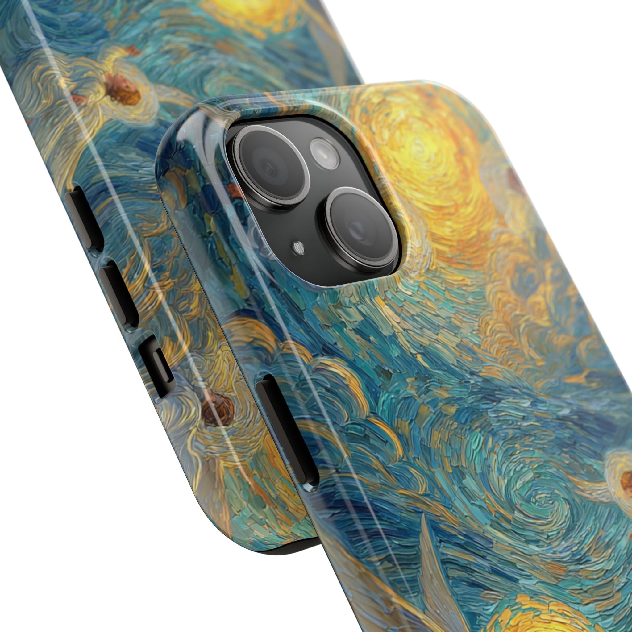 Van Gogh Inspired Angel Phone Case Celestial Heaven Aesthetic iPhone 17 16 15 Christian Angel Artwork Samsung Case Spiritual Phone Case