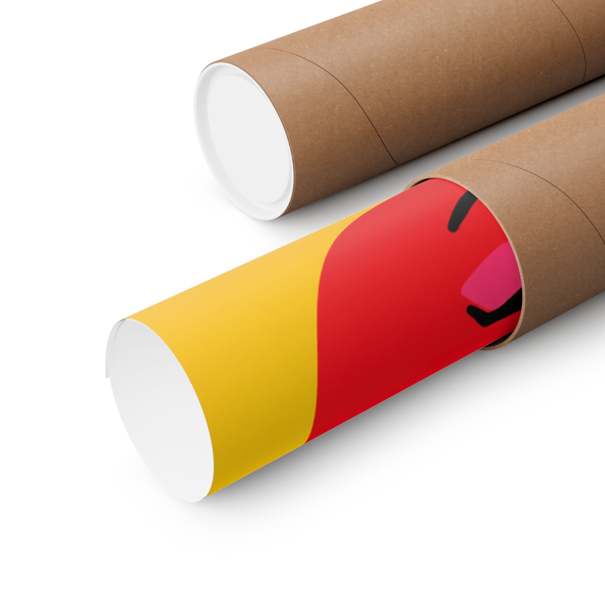 Retro Cherry Face Poster | Matte Vertical Poster