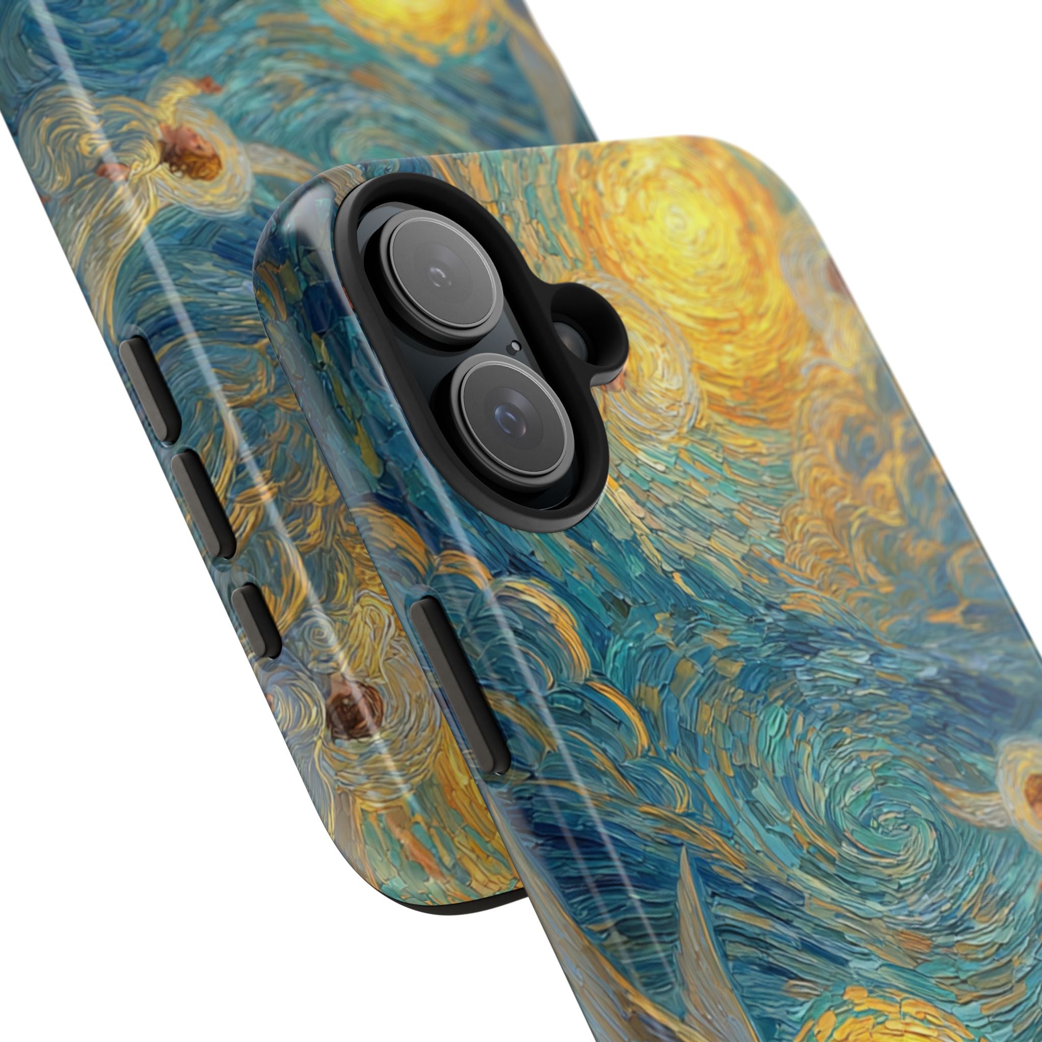 Van Gogh Inspired Angel Phone Case Celestial Heaven Aesthetic iPhone 17 16 15 Christian Angel Artwork Samsung Case Spiritual Phone Case
