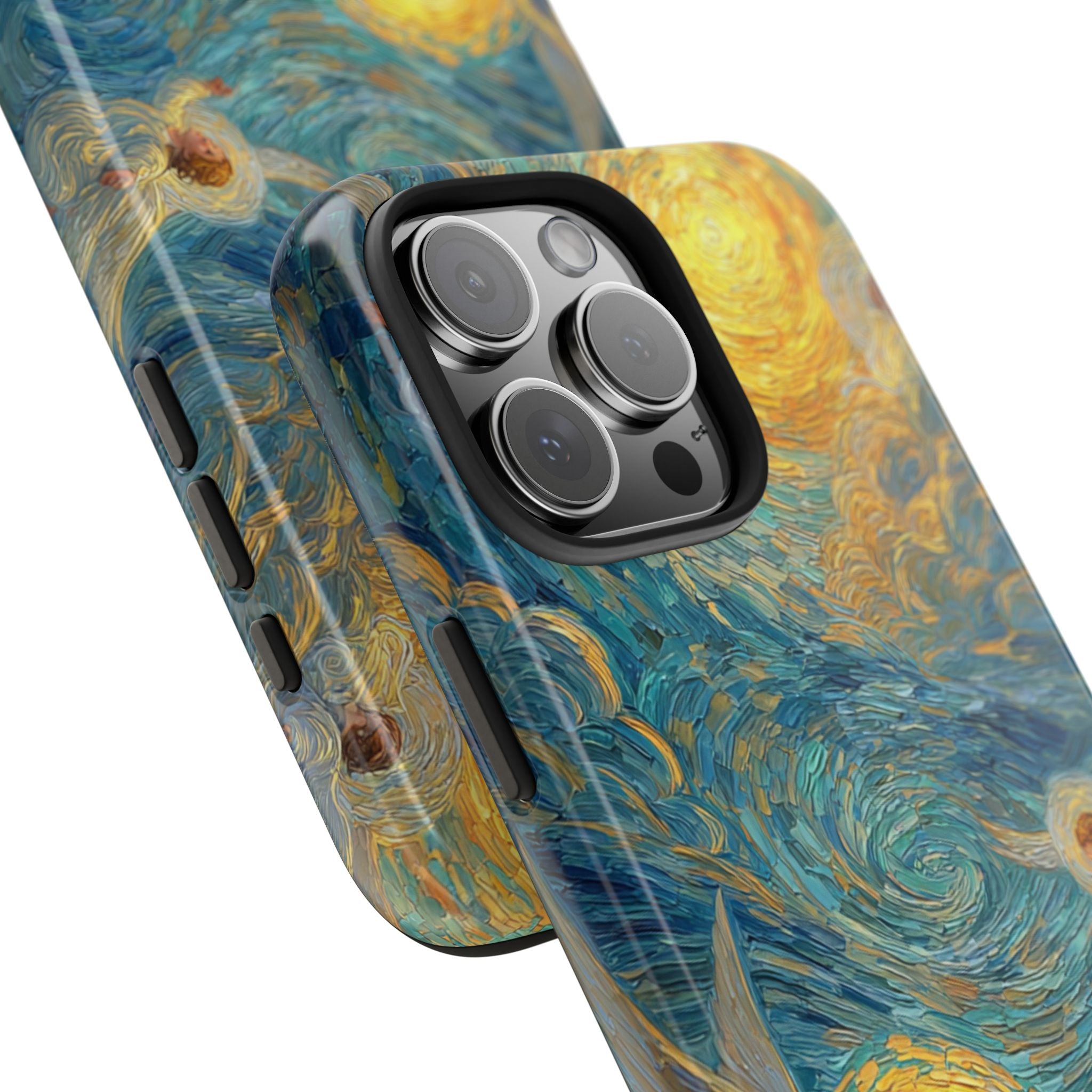 Van Gogh Inspired Angel Phone Case Celestial Heaven Aesthetic iPhone 17 16 15 Christian Angel Artwork Samsung Case Spiritual Phone Case