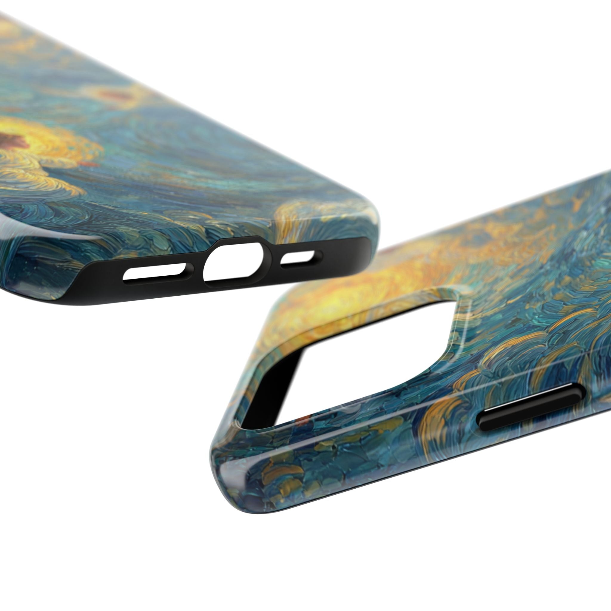 Van Gogh Inspired Angel Phone Case Celestial Heaven Aesthetic iPhone 17 16 15 Christian Angel Artwork Samsung Case Spiritual Phone Case