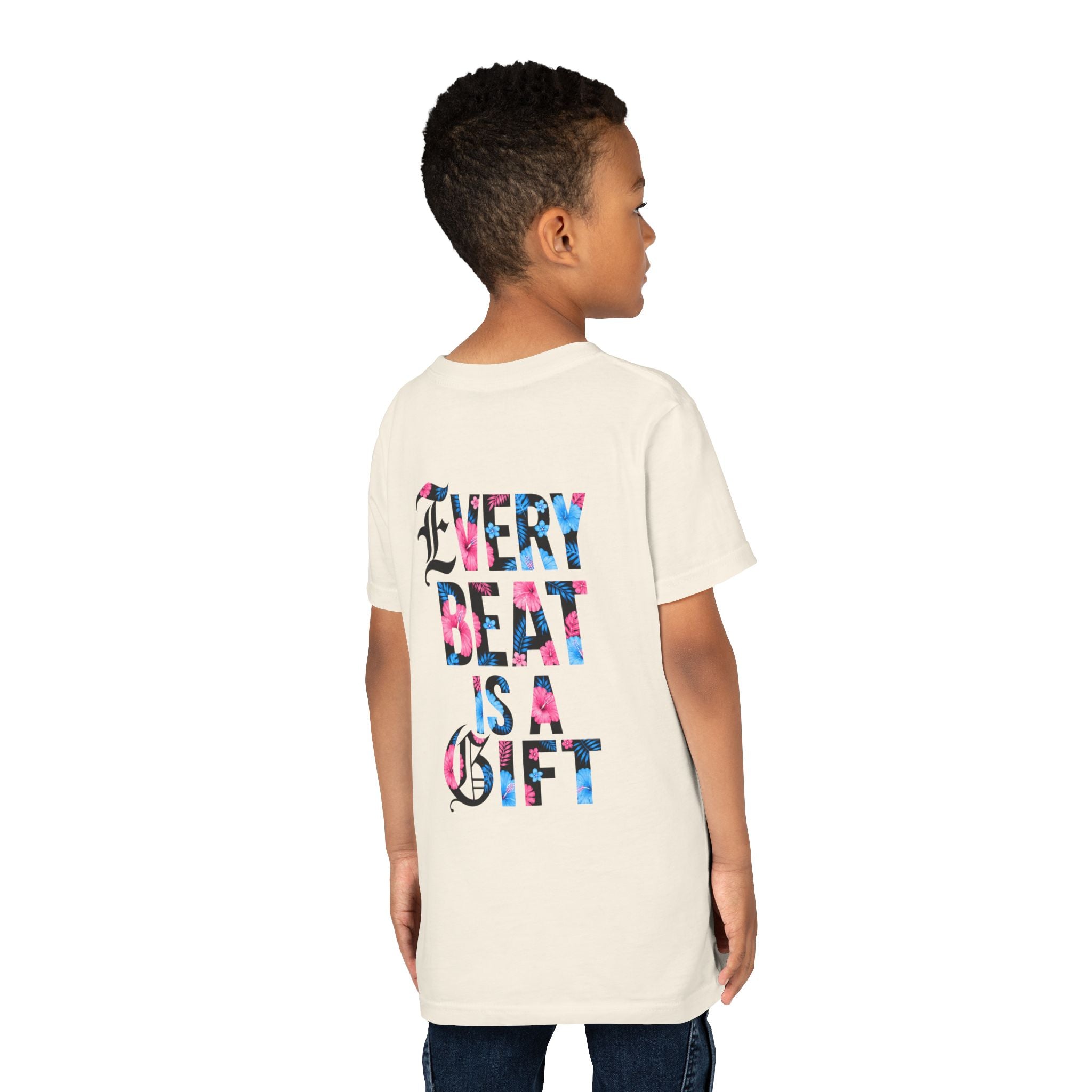 Youth Tee — "Every Beat Is a Gift" Graphic Shirt