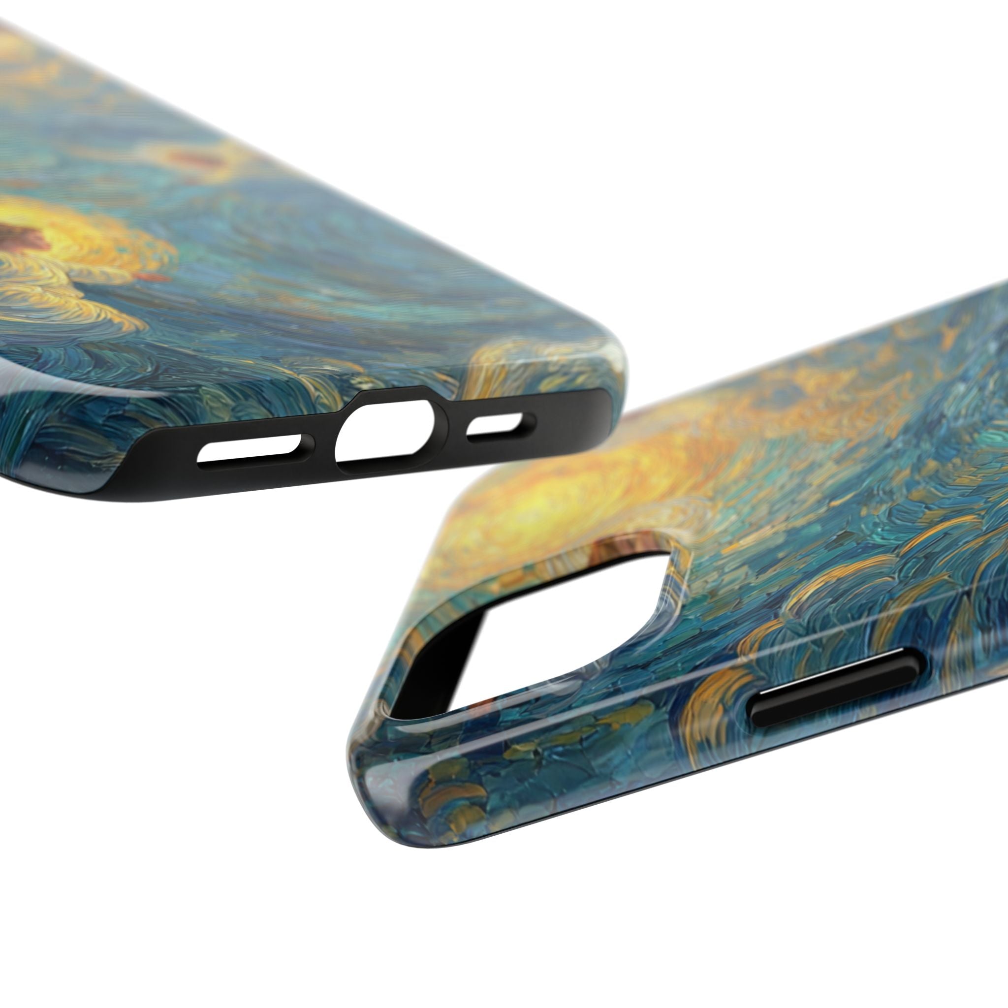 Van Gogh Inspired Angel Phone Case Celestial Heaven Aesthetic iPhone 17 16 15 Christian Angel Artwork Samsung Case Spiritual Phone Case