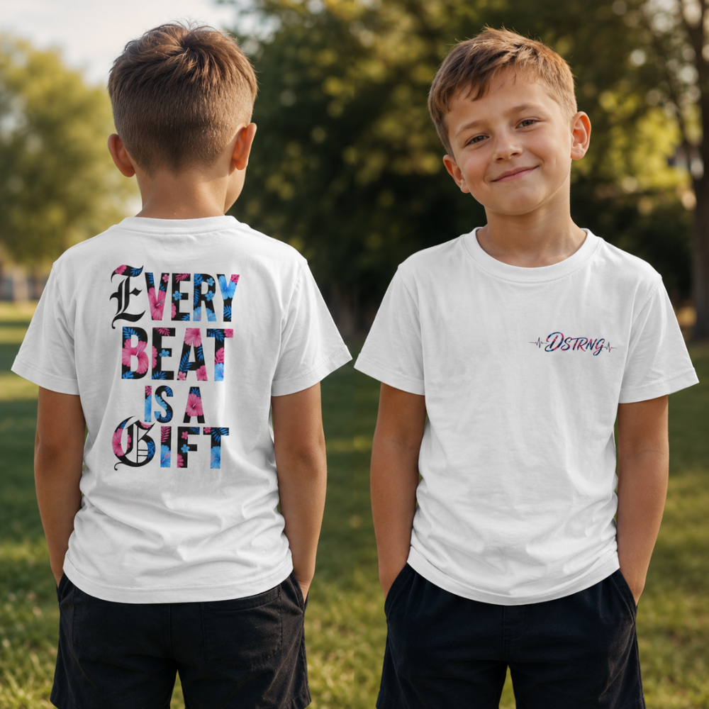 Youth Tee — "Every Beat Is a Gift" Graphic Shirt